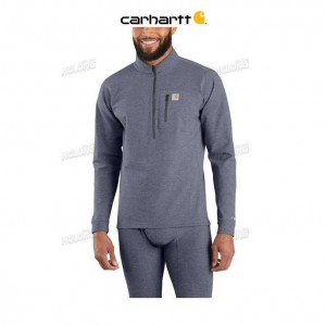 Carhartt Base Force Heavyweight Quarter-Zip Marinblå | SE0001326