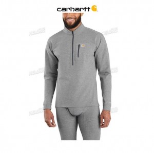 Carhartt Base Force Heavyweight Quarter-Zip SHADOW HEATHER | SE0001327