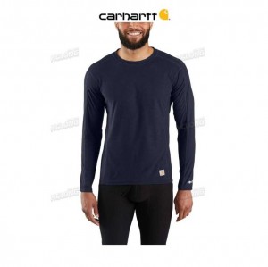 Carhartt Base Force Lätta Crew Marinblå | SE0001324