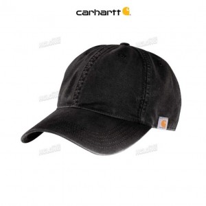 Carhartt Bomull Canvas Cap Svarta | SE0002402