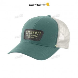 Carhartt Canvas Mesh-Back Crafted Patch Cap Gröna | SE0002423