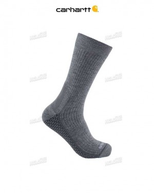 Carhartt Force Grid Midweight Crew Sock Asphalt | SE0002736