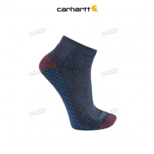 Carhartt Force Grid Midweight Quarter Sock Marinblå | SE0002787