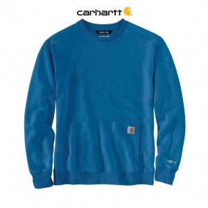 Carhartt Force Relaxed Fit Lätta Crewneck Sweatshirt Blå | SE0000480