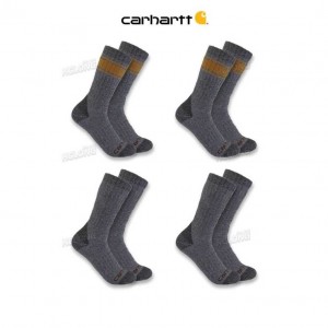 Carhartt Heavyweight Crew Sock 4-Pack Gray | SE0002693