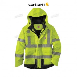 Carhartt High-Visibility Vattentäta Class 3 Sherwood Jacket Brite Lime | SE0000107