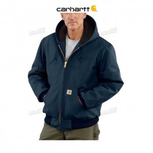 Carhartt Loose Fit Firm Duck Insulated Flannel-Fodrade Active Jac Mörkmarinblå | SE0000216