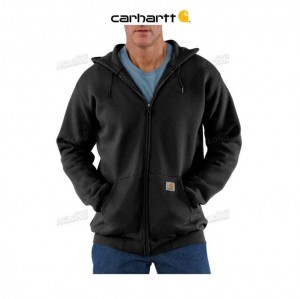 Carhartt Loose Fit Midweight Full-Zip Sweatshirt Svarta | SE0000504