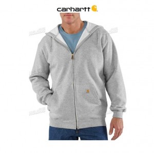 Carhartt Loose Fit Midweight Full-Zip Sweatshirt Heather Gray | SE0000505