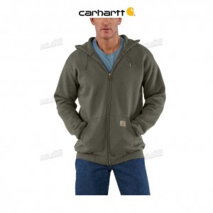 Carhartt Loose Fit Midweight Full-Zip Sweatshirt Moss | SE0000506