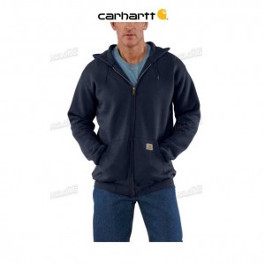 Carhartt Loose Fit Midweight Full-Zip Sweatshirt Marinblå | SE0000507