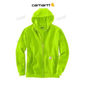 Carhartt Loose Fit Midweight Full-Zip Sweatshirt Brite Lime | SE0000509