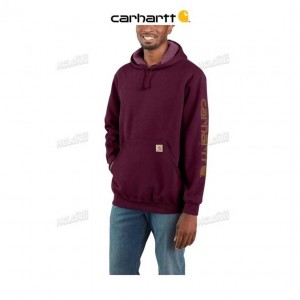 Carhartt Loose Fit Midweight Logo Sleeve Tryck Sweatshirt Port | SE0000528