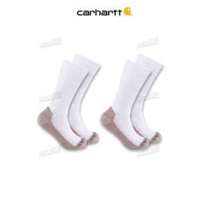 Carhartt Midweight Steel Tå Boot Sock 2-Pack Vita | SE0002668