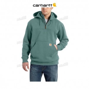 Carhartt Rain Defender Loose Fit Heavyweight Quarter-Zip Sweatshirt Gröna | SE0000395