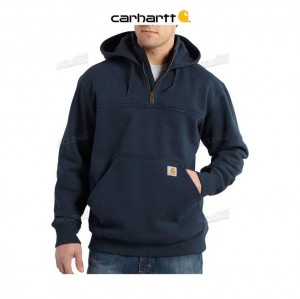 Carhartt Rain Defender Loose Fit Heavyweight Quarter-Zip Sweatshirt Marinblå | SE0000399