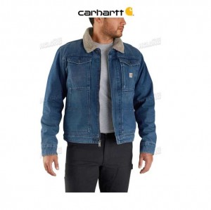 Carhartt Relaxed Fit Denim Sherpa-Fodrade Jacket Beech | SE0000205