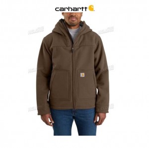 Carhartt Super Dux Relaxed Fit Sherpa-Fodrade Active Jac Kaffe | SE0000189