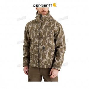 Carhartt Super Dux Relaxed Fit Sherpa-Fodrade Camo Active Jacket Camo | SE0000204