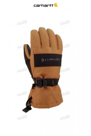 Carhartt Vattentäta Insulated Glove Bruna Svarta | SE0002548