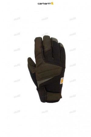 Carhartt Vind Fighter Insulated Syntetiskt Läder Secure Cuff Gloves Svarta | SE0002538