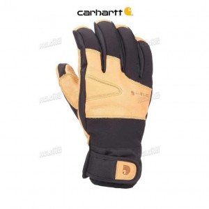 Carhartt Vinter Dex Cow Grain Insulated Glove Bruna Svarta | SE0002505