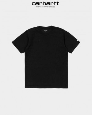 Carhartt Wip Base T-Shirt Svarta | SE0000823