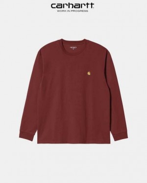 Carhartt Wip Chase Long Sleeve T-Shirt Corvina | SE0000864