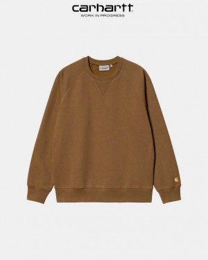 Carhartt Wip Chase Sweatshirt Bruna | SE0000267