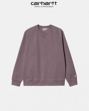 Carhartt Wip Chase Sweatshirt Misty Thistle | SE0000266