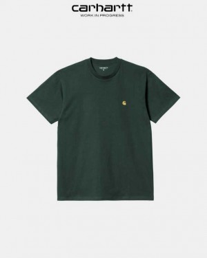 Carhartt Wip Chase T-Shirt Juniper | SE0000877