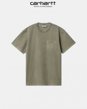 Carhartt Wip Duster Pocket T-Shirt Seaweed | SE0000901