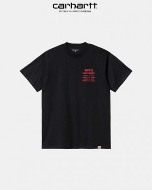 Carhartt Wip Freight Services T-Shirt Mörkmarinblå | SE0000914