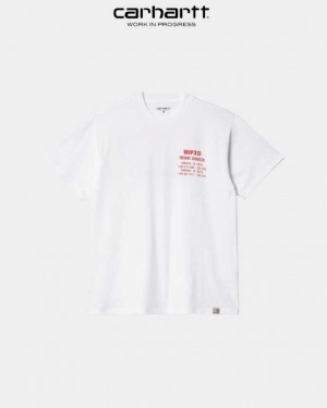 Carhartt Wip Freight Services T-Shirt Vita | SE0000913