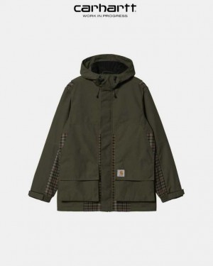 Carhartt Wip Highbury Check Jacket Cypress | SE0000034