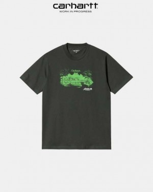 Carhartt Wip Home Builders T-Shirt Boxwood | SE0000933