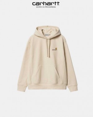 Carhartt Wip Hooded American Script Sweatshirt Calico | SE0000284