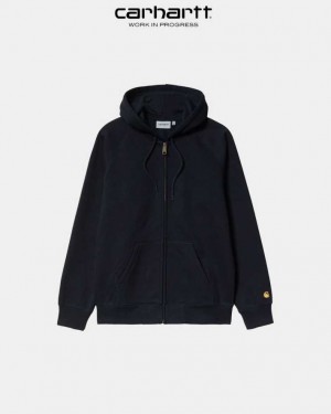 Carhartt Wip Hooded Chase Jacket Mörkmarinblå | SE0000041