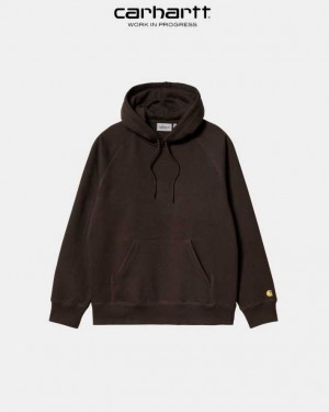 Carhartt Wip Hooded Chase Sweatshirt Mörk | SE0000307