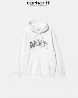 Carhartt Wip Hooded Scrawl Sweatshirt Vita | SE0000327