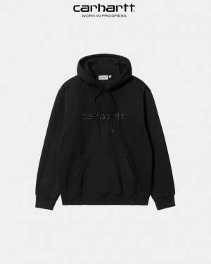 Carhartt Wip Hooded Sweatshirt Svarta Svarta | SE0000291