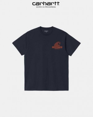 Carhartt Wip Mechanic T-Shirt Mörkmarinblå | SE0000975