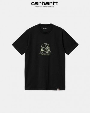 Carhartt Wip Piece Of Arbets T-Shirt Svarta | SE0001002