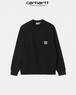 Carhartt Wip Pocket Sweatshirt Svarta | SE0000364