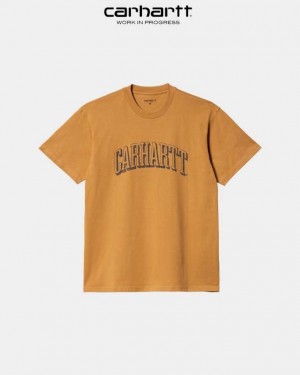 Carhartt Wip Scrawl Script T-Shirt Ochre | SE0001031