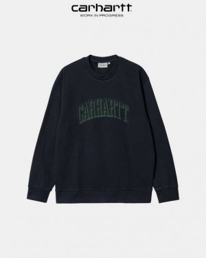 Carhartt Wip Scrawl Sweatshirt Mörkmarinblå | SE0000366