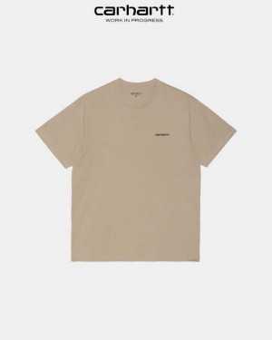 Carhartt Wip Script Embroidery T-Shirt Wall | SE0001039