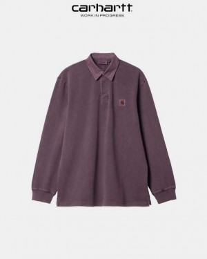 Carhartt Wip Vista Long Sleeve Rugby Shirt Mörk | SE0001083