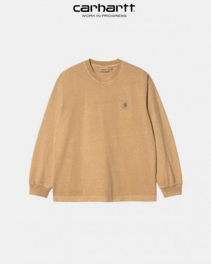 Carhartt Wip Vista Long Sleeve T-Shirt Bruna | SE0001085