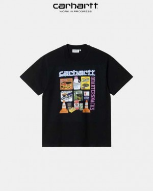 Carhartt Wip WIP x Quartersnacks Tryck T-Shirt Svarta | SE0000846